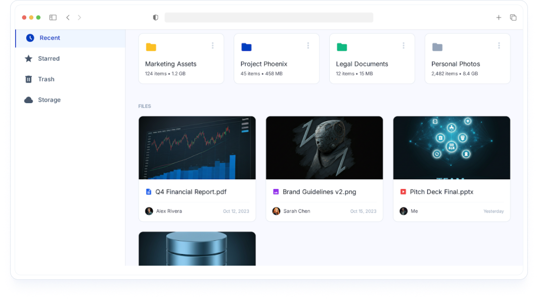 Storage Drive Dashboard